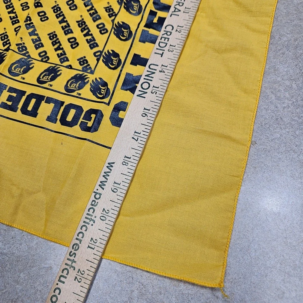 NCAA Bandana Unisex OS Yellow UC Berkeley Cal Golden Bears California Fan Gear
